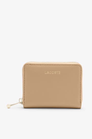 LACOSTE Geldbörse hellbraun