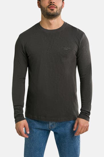MARC O'POLO DENIM Longsleeve grau meliert