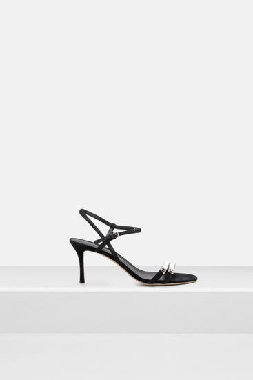 FERRAGAMO - Sandaletten 'Idwige 70' schwarz