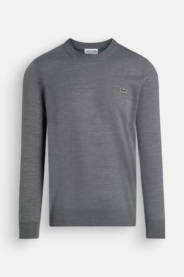 LACOSTE Strickpullover grau