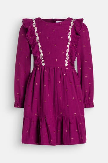 HAPPY GIRLS Kleid aubergine