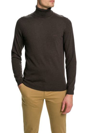 BOSS - Strickpullover 'Baldebert' dunkelbraun