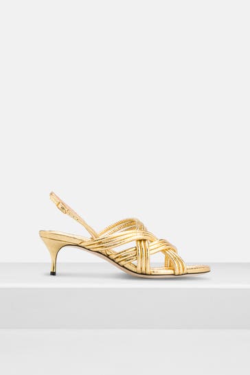 SERGIO ROSSI Slingbacks gold
