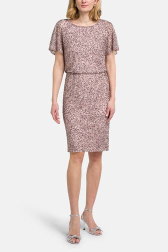 VERA MONT Pailletten-Kleid altrosa