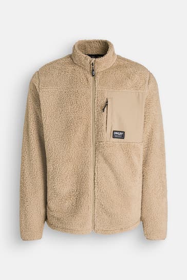 OAKLEY Fleecejacke 'Mountain Fire' beige