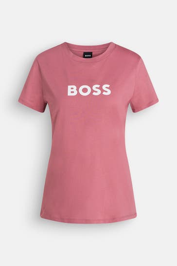 BOSS T-Shirt dunkelrosa