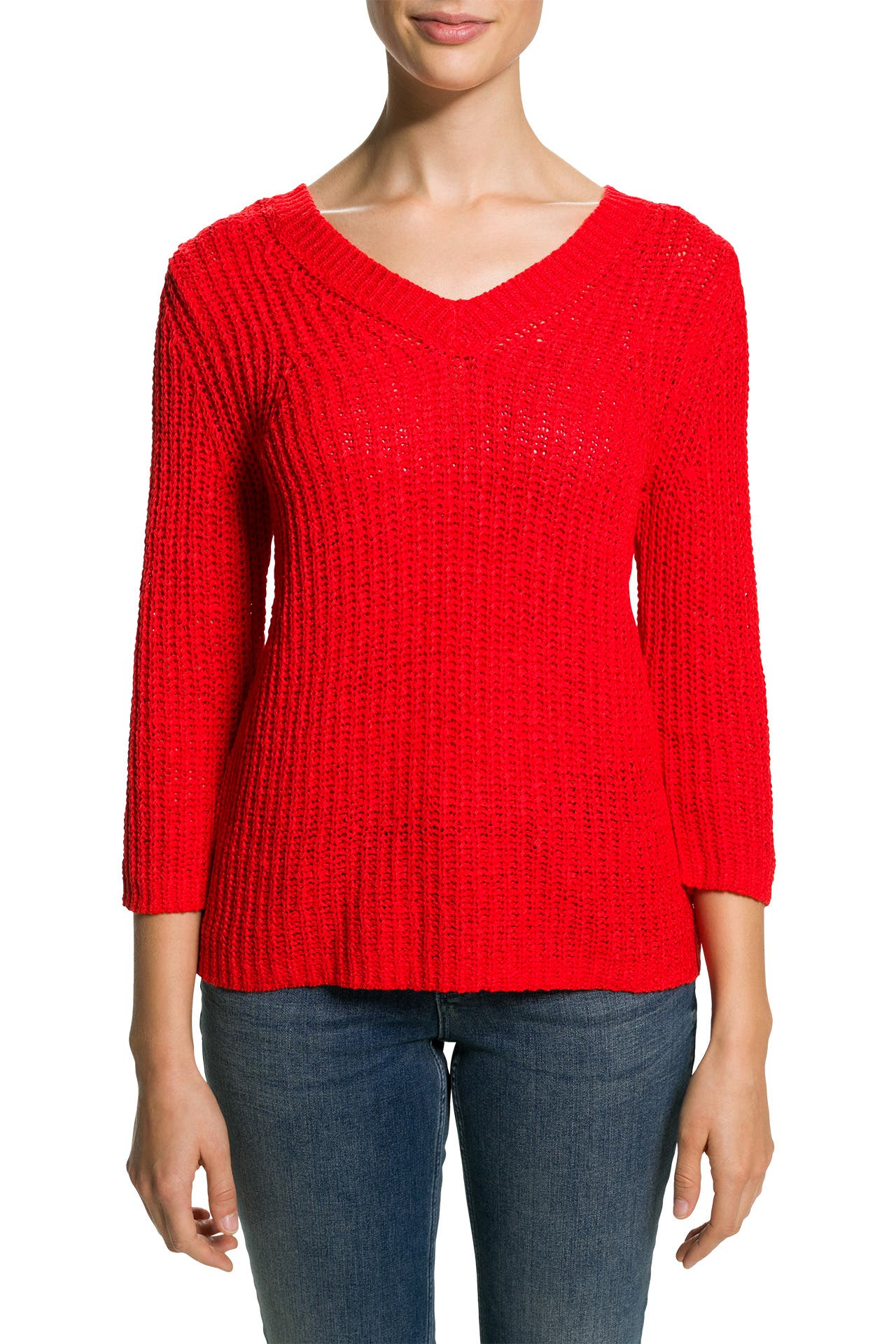 OUI Strickpullover rot, Bild 1