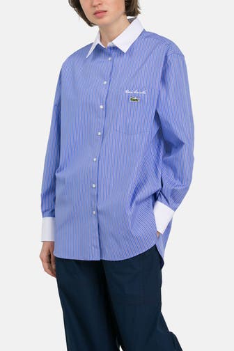 LACOSTE Casual-Bluse gestreift