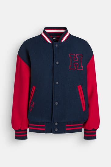 TOMMY HILFIGER Wollmix-Übergangsjacke mehrfarbig