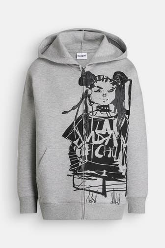 DESIGUAL Sweatjacke Doll' grau