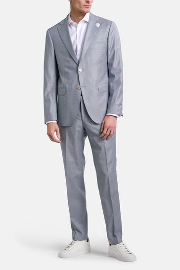 BALDESSARINI Schurwollmix-Anzug 'Serano/Massa' taubenblau
