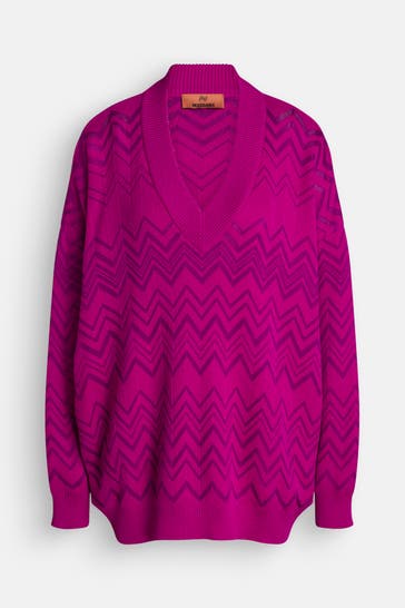 MISSONI Wollmixpullover 'Maglia Scollo' gemustert