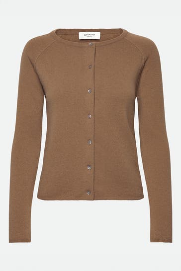 ROSEMUNDE Kaschmirmix-Cardigan braun