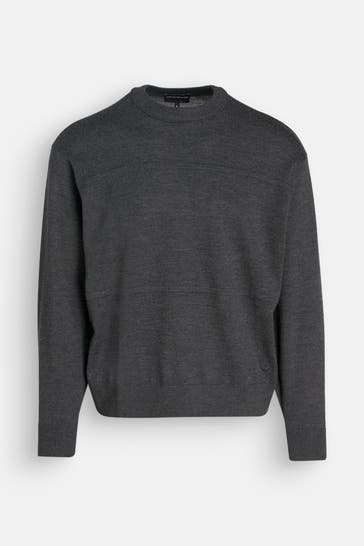 EMPORIO ARMANI Wollpullover dunkelgrau
