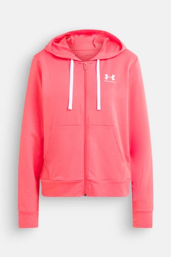 UNDER ARMOUR Sweatjacke 'Rival Terry' orangerot