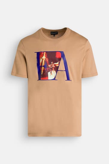 EMPORIO ARMANI T-Shirt hellbraun