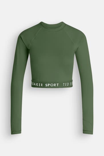 TED BAKER Longsleeve 'Victoria' dunkelgrün