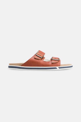 FLORIS VAN BOMMEL Slides cognac Regular Fit