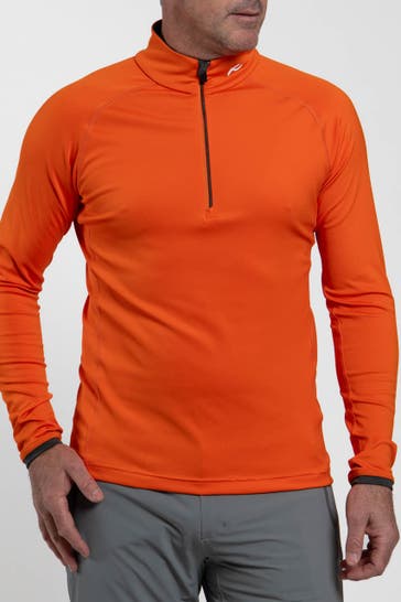 KJUS Midlayer 'Feel' orangerot
