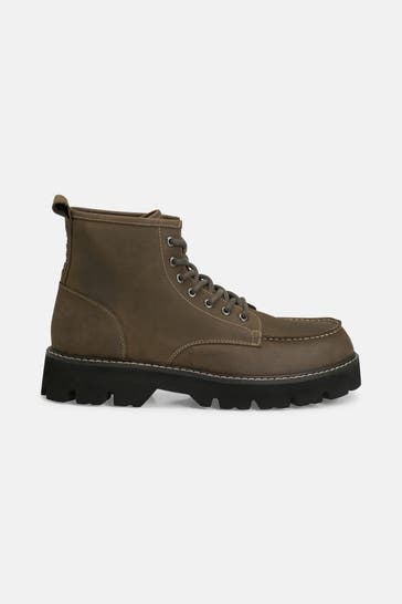 BLAUER Schnürstiefel dunkelbraun