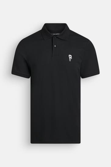 KARL LAGERFELD Polo-Shirt schwarz