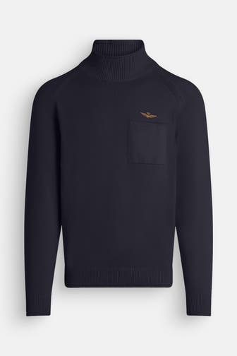 AERONAUTICA MILITARE Strickpullover dunkelblau