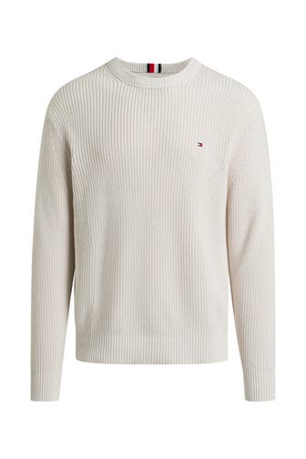 TOMMY HILFIGER Strickpullover offwhite