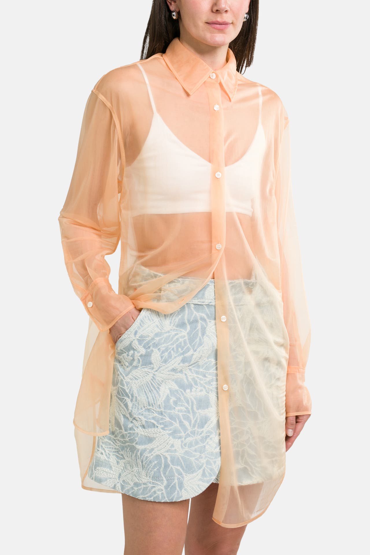 BOSS Casual-Bluse 'Bareid' apricot, Bild 1