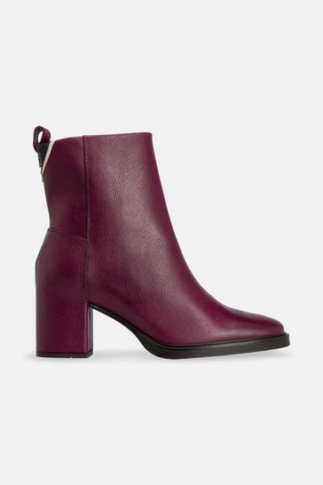 TOMMY HILFIGER Stiefeletten 'Marcella' weinrot
