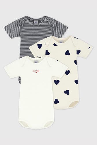 PETIT BATEAU 3er- Pack Bodies mehrfarbig