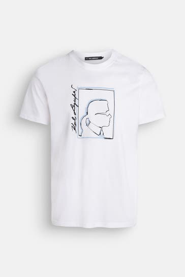 KARL LAGERFELD T-Shirt weiß