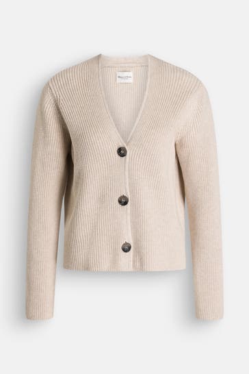 MARC O'POLO Strickjacke ecru