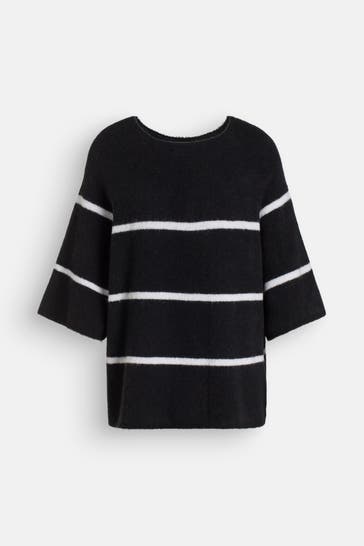 BLACK PALMS Wollmix-Pullover 'Filine' gestreift