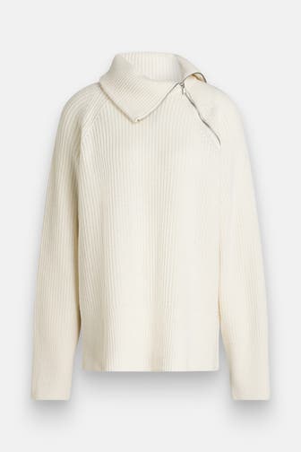 BLACK PALMS Wollmix-Pullover 'Dalia' ecru