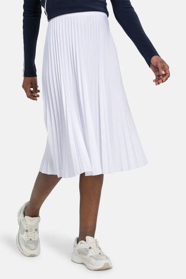 LACOSTE Plisseé-Rock weiß