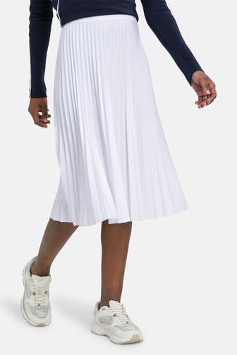 LACOSTE Plisseé-Rock weiß