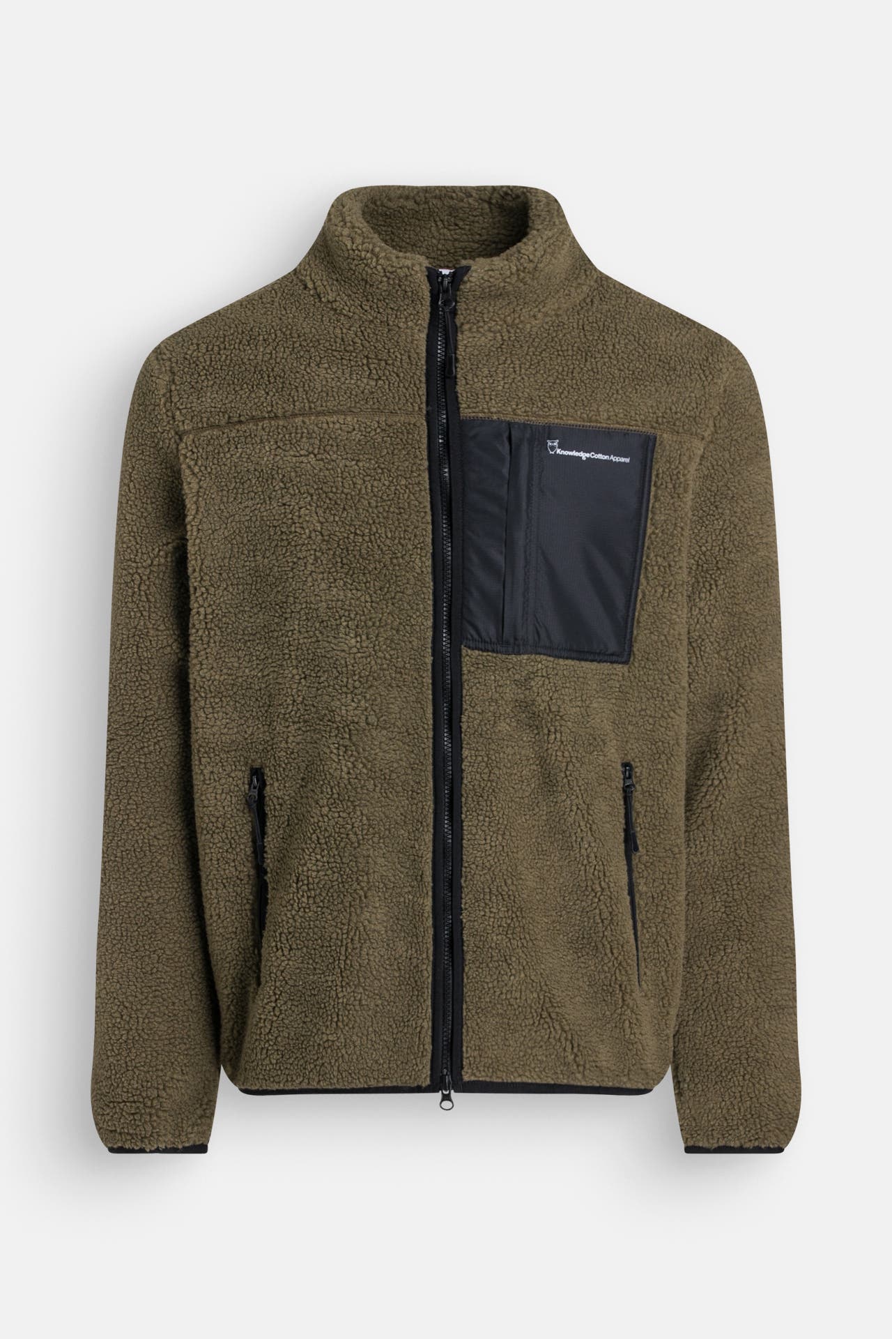 KNOWLEDGE COTTON APPAREL Fleecejacke oliv, Bild 1