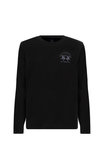 LA MARTINA Longsleeve schwarz