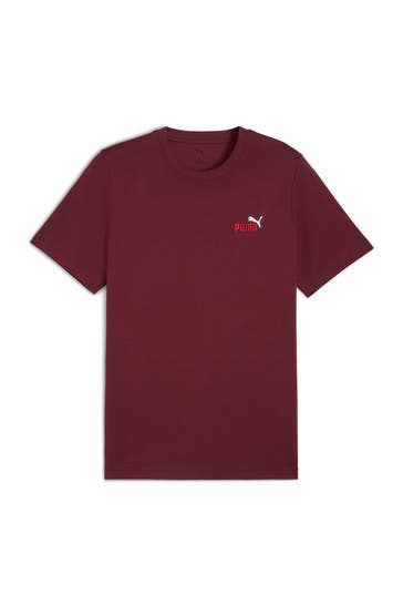 PUMA T-Shirt weinrot