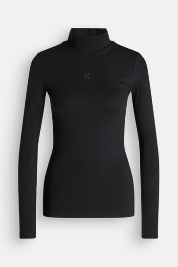 KARL LAGERFELD Longsleeve schwarz