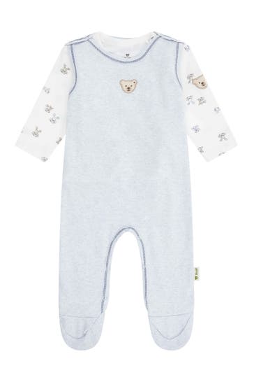 STEIFF Set Strampler + T-Shirt zweifarbig