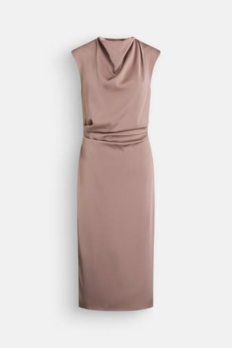 WINDSOR. Midikleid taupe