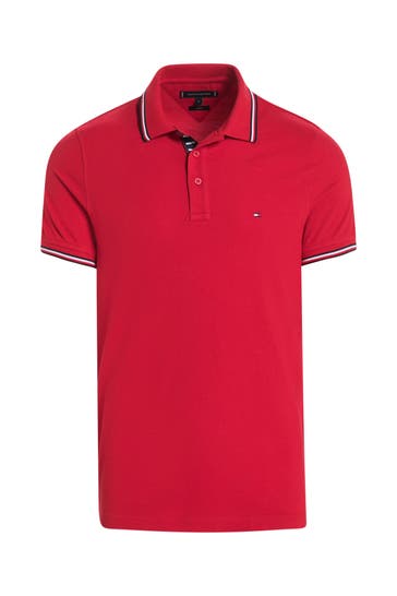 TOMMY HILFIGER Polo-Shirt dunkelrot