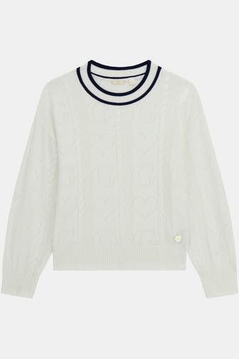 GUESS Strickpullover weiß