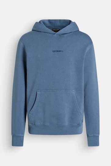 SUPERDRY Hoodie taubenblau