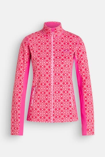 KARI TRAA Fleecejacke 'Thalena' gemustert
