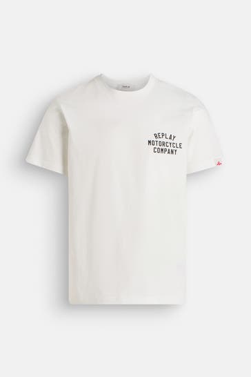 REPLAY T-Shirt weiß