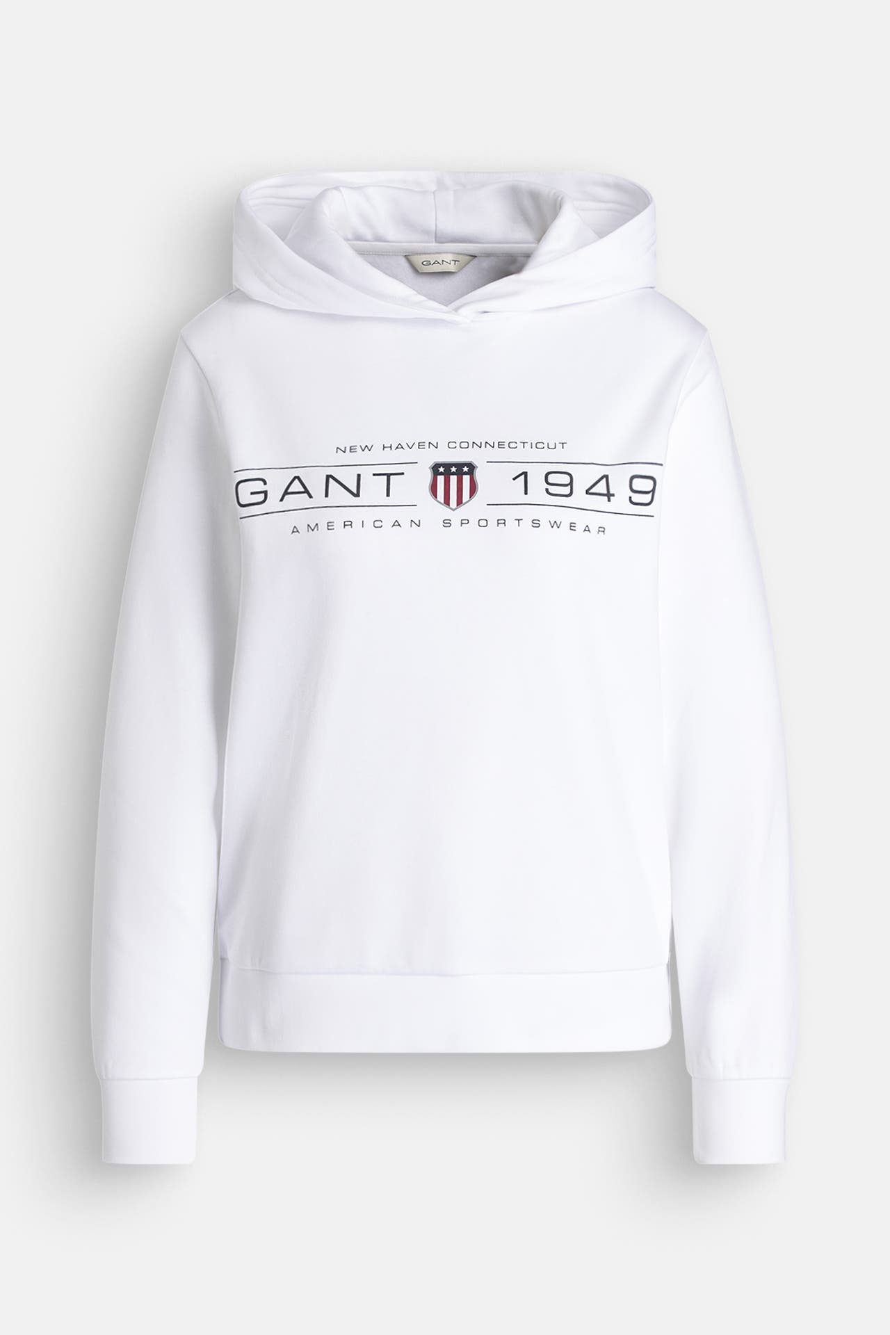 GANT Hoodie 'Reg Shield' weiß, Bild 1