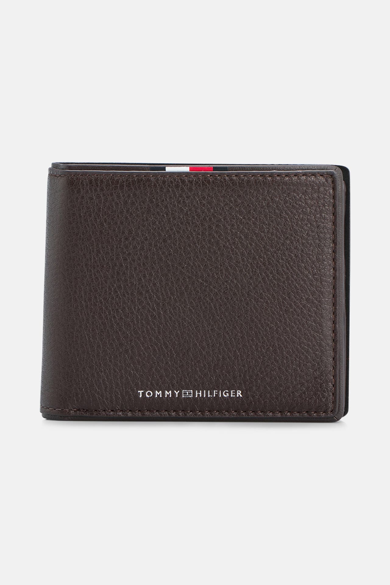 TOMMY HILFIGER Ledergeldbörse dunkelbraun, Bild 1