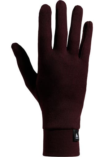 ODLO Funktionshandschuhe bordeaux